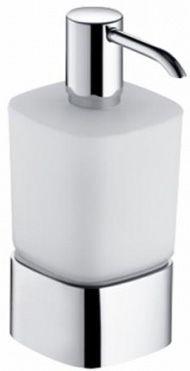 Дозатор настенный с верх/подачей мыла (цв.хром/стекло мат.) Elegance New ZZ