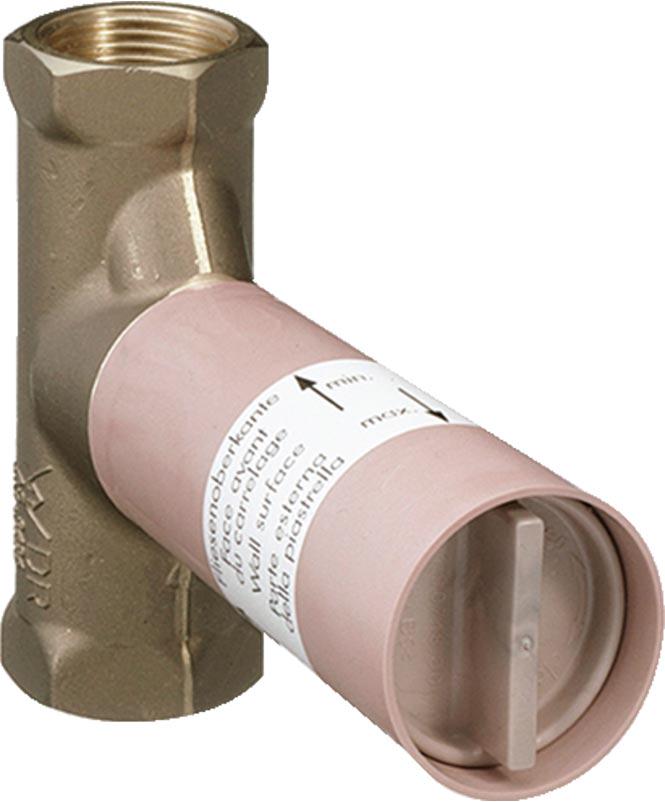 Скрытая часть запорного вентиля, шпиндельная 1/2, расход 80 л/м, Hansgrohe ZZ