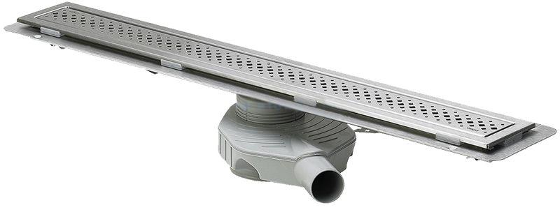 Душевой трап 800 мм, с решеткой и окантовкой, сифоном, БЕЗ опор арт.619107, мат.хром ZZ