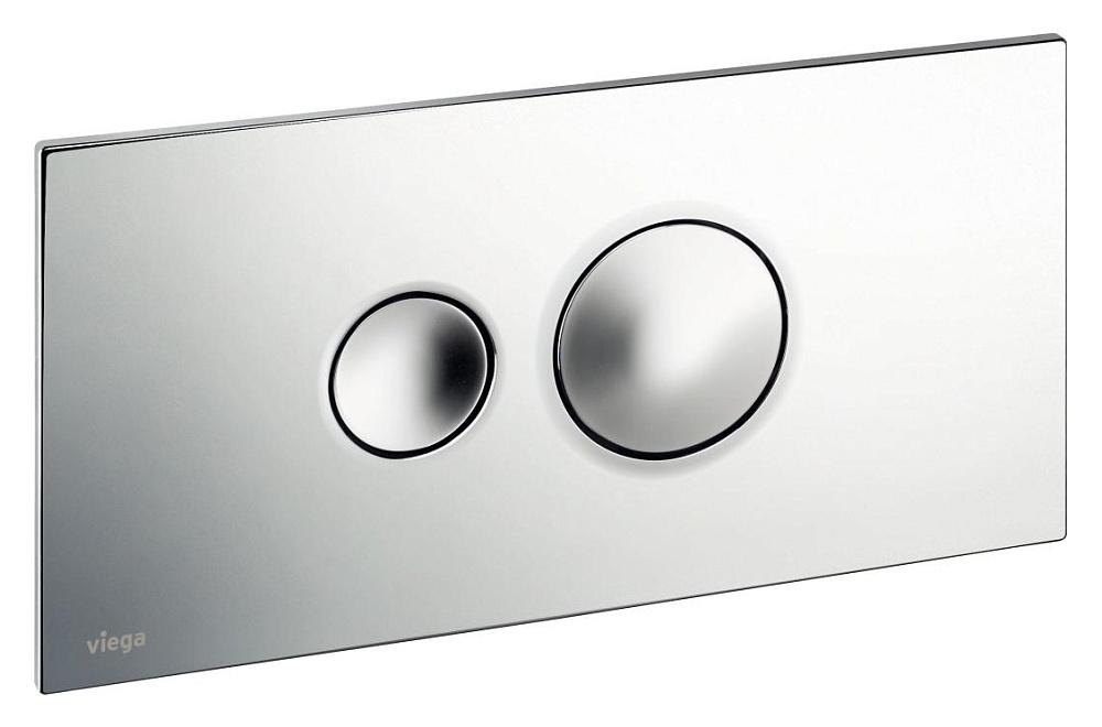 Кнопка смыва (пластик) для смывных бачков, матовый хром, ZZ