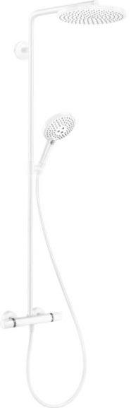 Душевая стойка Raindance Select S с термостатом и верхн.стац.душем d240мм и ручным душем, (цв.белый ), ZZ