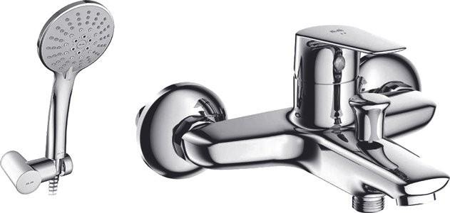 Смеситель для ванны с душем F85E15000 (аэратор /душевая лейка/душевой/шланг/ переключатель/ настенный держатель), ZZ