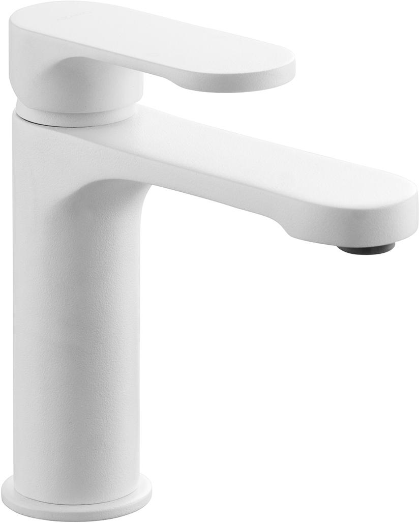 Смеситель для раковины, без донного клапана, цв.белый ZZ