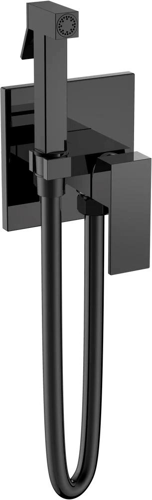 Гигиенический душ со смесителем, с вннутренней частью (душевой шланг, держатель д/душа), цв. слать глянец, ZZ