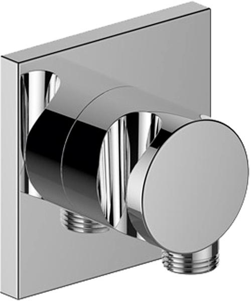 Кронштейн для душевой лейки, совмещенный со шланговым подсоединением, (цв.хром), IXMO ZZ