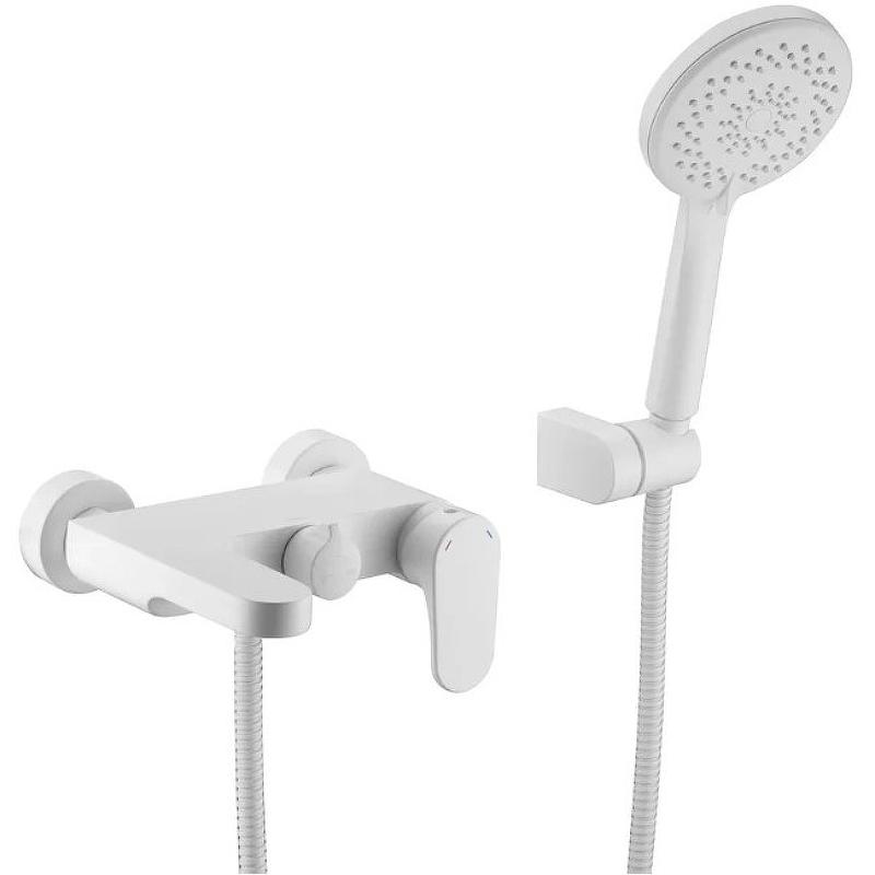 Смеситель для ванны и душем, с аксессуарами, цв.белый матовый ZZ