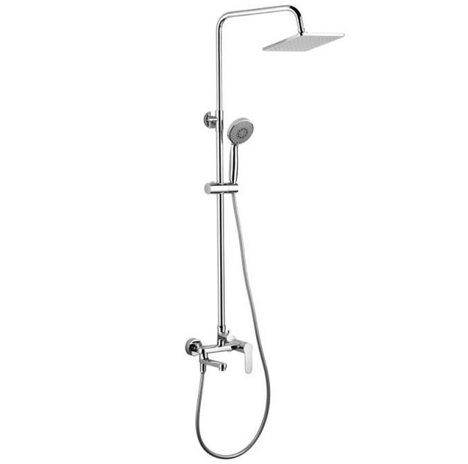 Душевая колонна Passion S3, квад. верх. душ пластик 200х200 мм смесит с изливом, ZZ