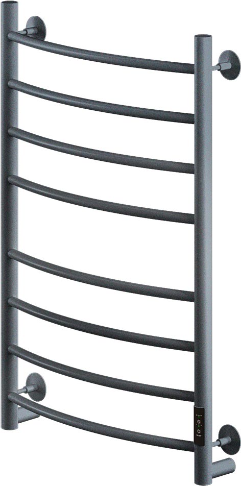 Полотенцесушитель электрический 800х500 мм, управление справа, цвет оружейная сталь