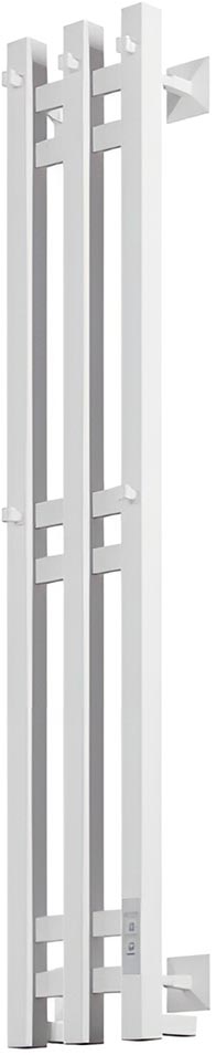 Полотенцесушитель вертикальный, электрический П3 150*1200 мм,  управление справа, цв.белый матовый