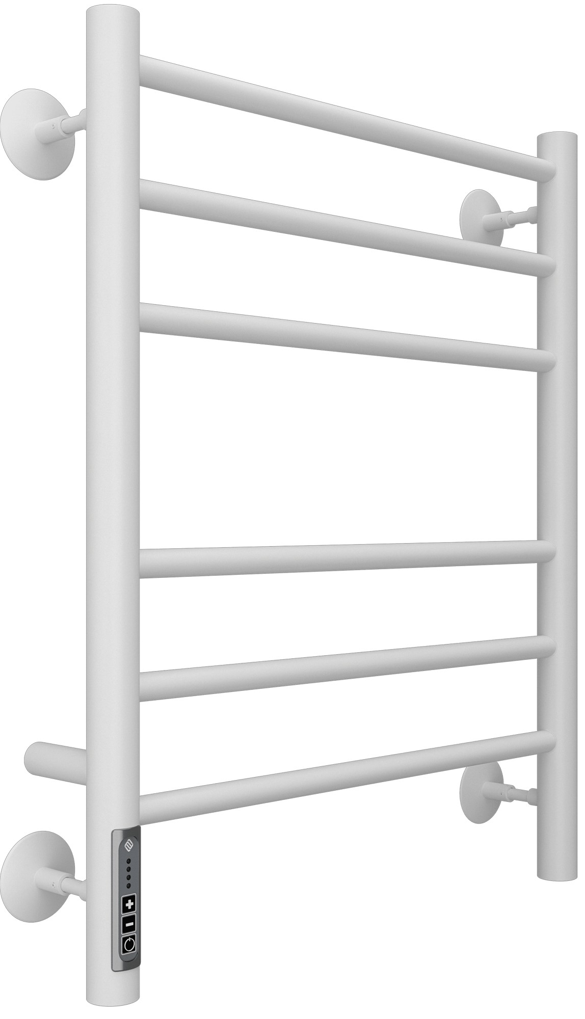 Полотенцесушитель электрический 450х600 мм, П6, new встроенный диммер, цв.белый матовый (9003)