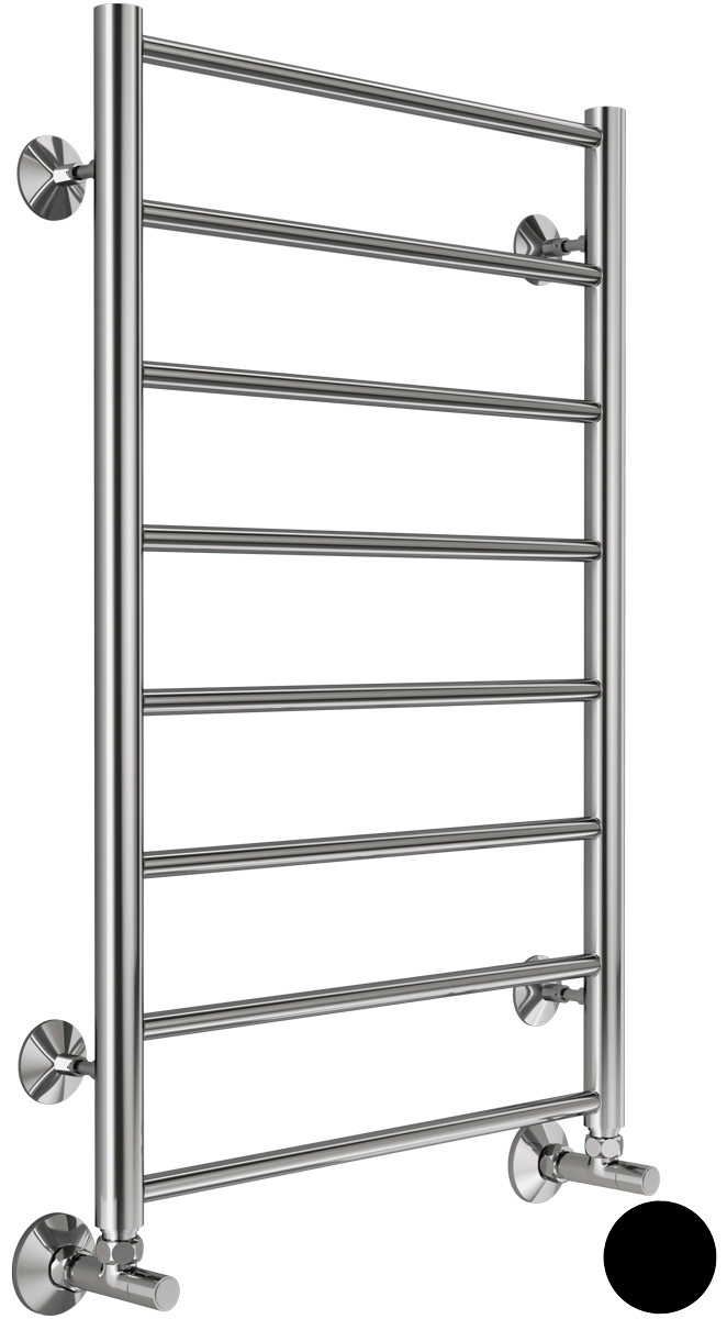 (ЦЕНА ПО ЗАПРОСУ) Полотенцесушитель Аврора П8 500х800 водяной, цвет RAL 9005 матовый ZZ