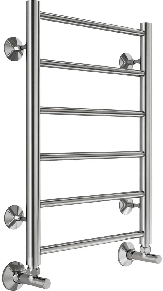 Полотенцесушитель водяной Аврора П6 400х600, БЕЗ фитингов подключения, нижнее подключение, цв. хром ZZ