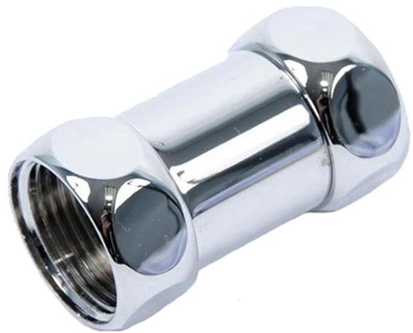 Прямое соединение Г/Ш для полотенцесушителя 1"х1/2", (пара), (БЕЗ отражателя ном.n046769), хром XX