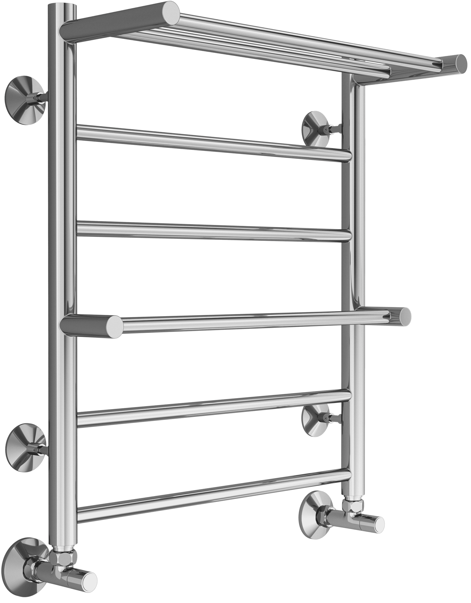 Полотенцесушитель "Анкона" с полкой 500x600 мм (П6),  установочный набор в компл., БЕЗ уголков и отражателей XX