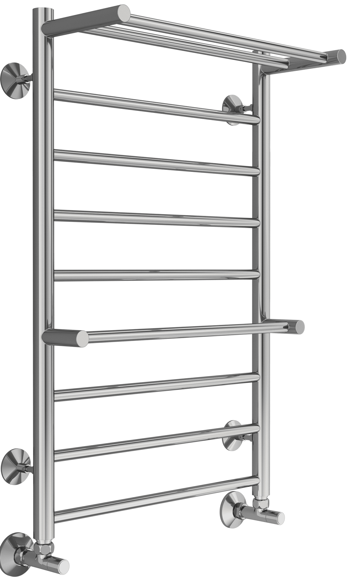 Полотенцесушитель Анкона П8 500х800 см, без фитингов подключения к воде (ном. n140807), цвет хром XX