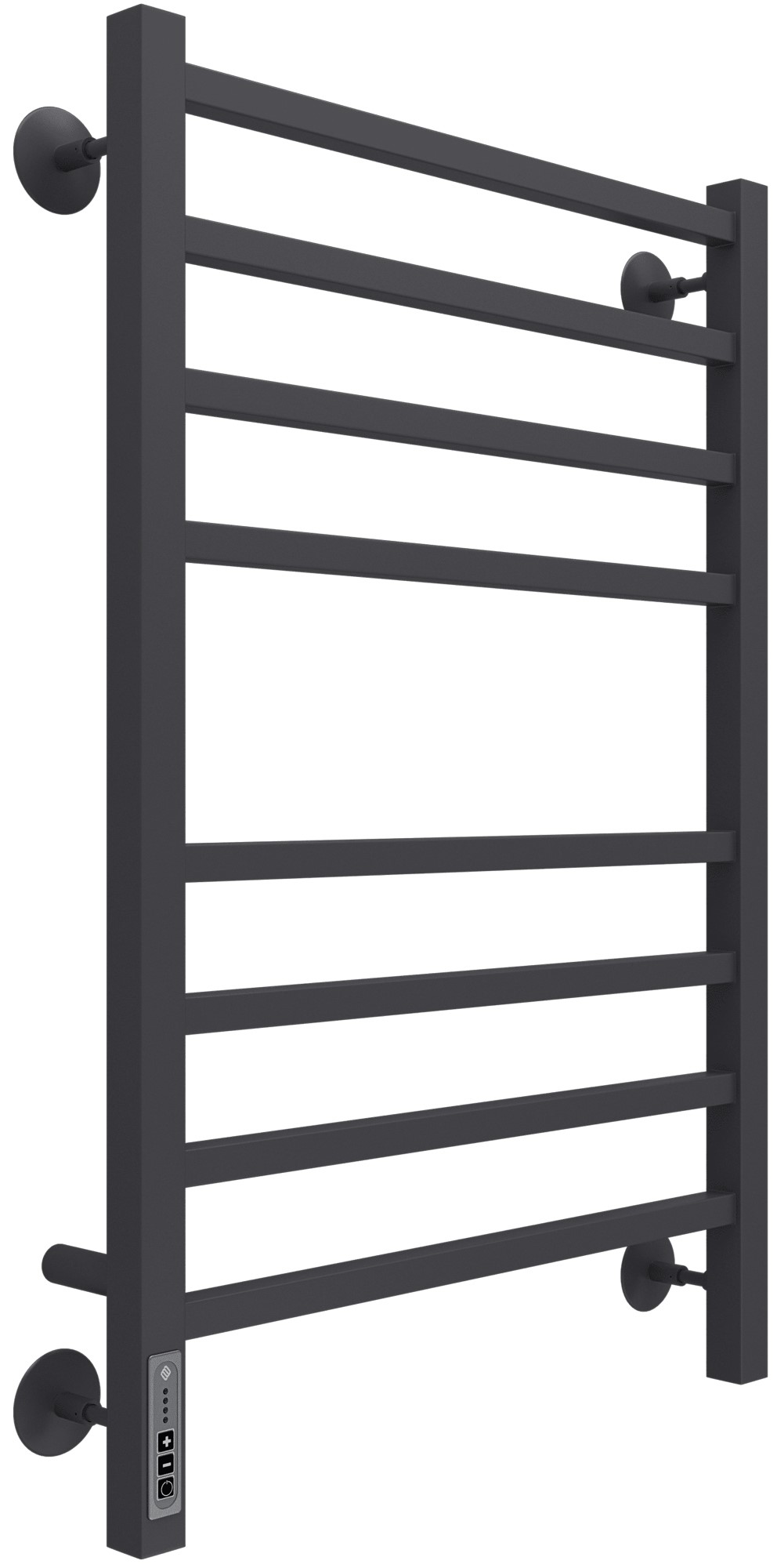Полотенцесушитель Ватикан П8 500х800 электро КС 9005 черный матовый ( new встроен диммер)  TERMINUS
