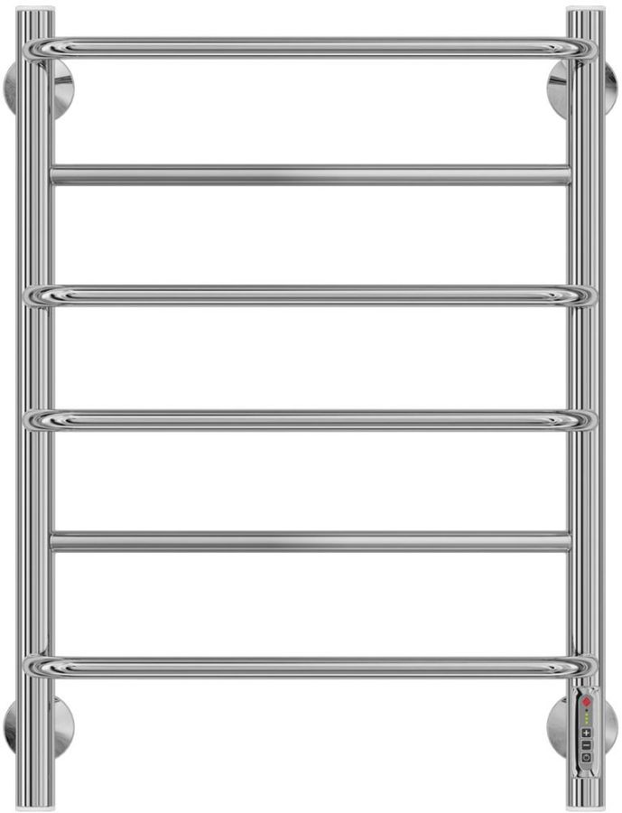 Полотенцесушитель электрический "Евромикс" 500х650/П6 мм, ,поворотный терморегулятор, установочный набор в комплекте, цв.хром ZZ