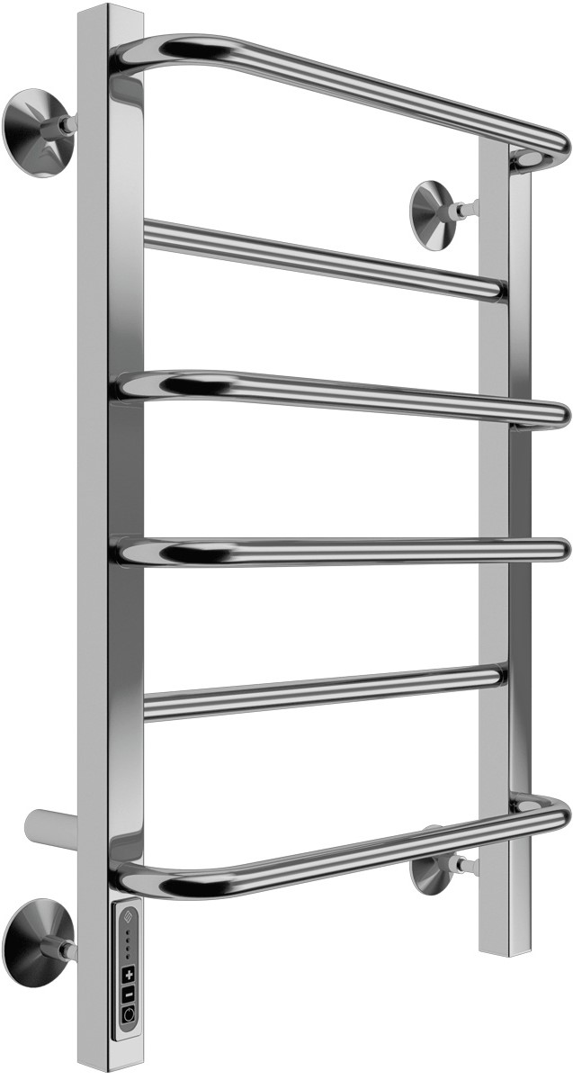 (ЦЕНА ПО ЗАПРОСУ) Полотенцесушитель электрический Евромикс П6 400х650  (quick touch), скрытая проводка+Кабель-вилка, блок управ. справа, ZZ