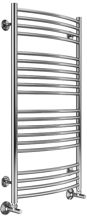 Полотенцесушитель водяной Классик П20, 500х1000 мм,ком-кт уголок со сгоном 3/4х1/2 г/ш (2шт)+ эксц.(2шт), отраж.(2шт), цв.хром ZZ