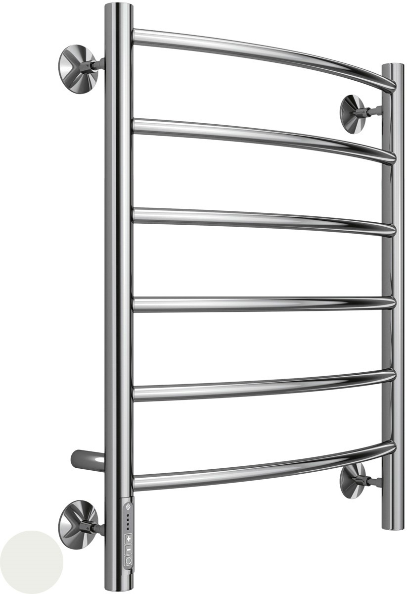 (ЦЕНА ПО ЗАПРОСУ)Полотенцесушитель электрический (quick touch) "Классик" 500х650 мм, пульт справа, установочный набор в комплекте, цв.белый матовый ZZ