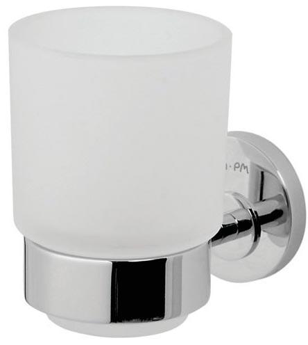 Стаканчик стеклянный настенный, хром, Bliss ХХ