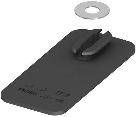 Звукоизоляционная прокладка, для уменьшения шума и вибраций от конструкции на элементы строения, метал.шайба в компл., (цв.чёрный), TECEprofil