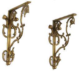 Кронштейны (2шт.) для "Высокого", (цв.бронза), Andrea ZZ