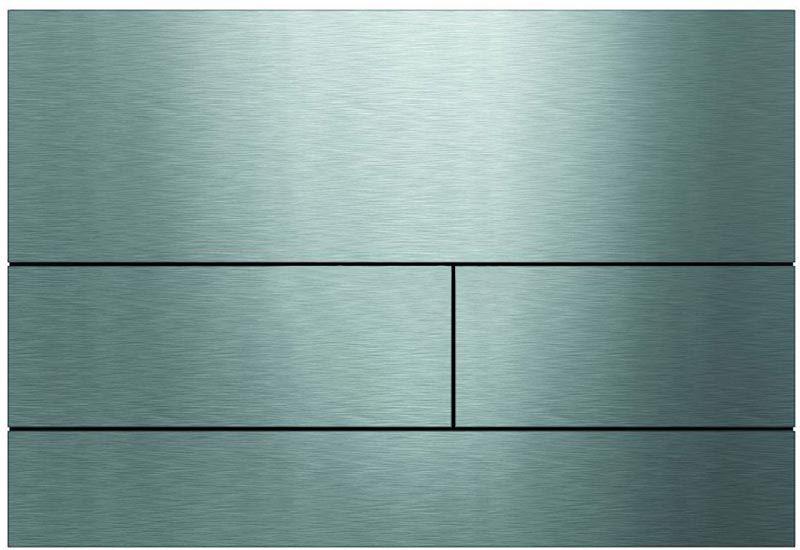 Панель смыва с двумя клавишами, для застенного модуля д/унит., д/горизонт/вертик. установки, (металл цв. нерж.сталь, сатин), TECEsquare ZZ