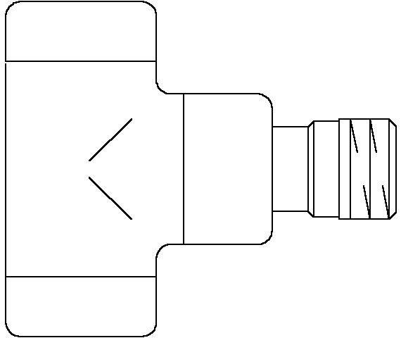 Вентиль на обратную подводку на 1/2 угл.,хром, (1шт.) Combi E ZZ