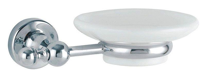 Мыльница настенная (держатель цв.хром, керамика), Serena ZZ