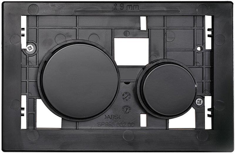 Клавиши двойного смыва, для застенного модуля д/унит., БЕЗ ЛИЦЕВОЙ ПАНЕЛИ арт.92406хх, (клавиши цв. чёрный), TECEloop ZZ