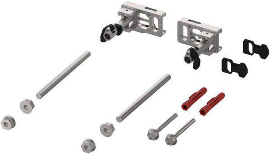 Крепление (комплект) модуля с регулировкой глубины монтажа и быстрой фиксацией, (расстояние установки 150-240мм), TECEprofil