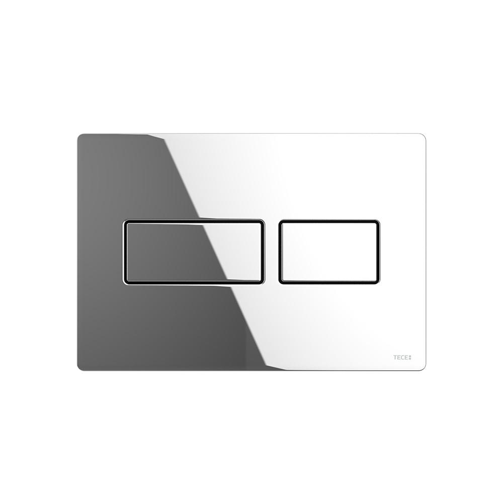 Панель смыва с двумя клавишами, для застенного модуля д/унит., д/горизонт/вертик. установки, (металл, цв.хром глянцевый), TECEsolid ZZ