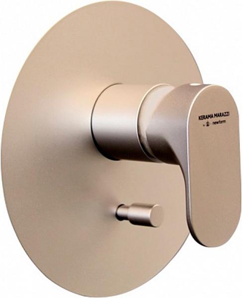 Встроенный однорычажный смеситель OLE для душа с переключателем на два потока, золотой атласный ZZ