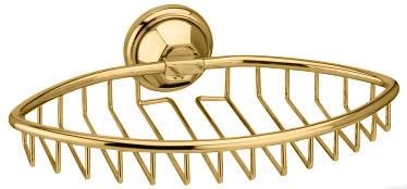 Мыльница-решетка овальная 17х25см, (цв.золото), Catarina ZZ