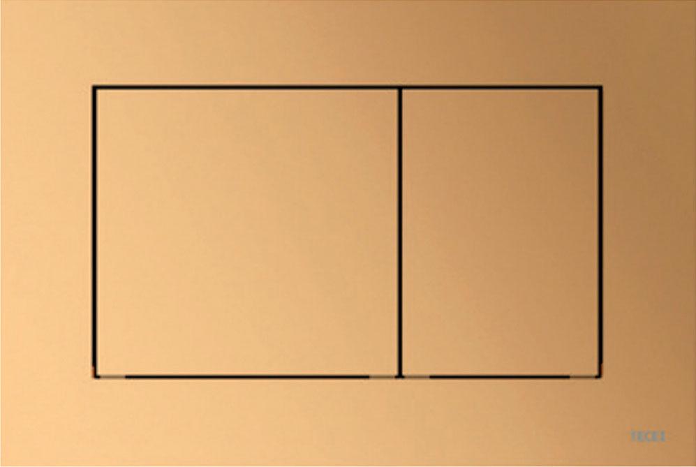 Панель смыва с двумя клавишами (пластик цв. латунь металлик), TECEnow ZZ