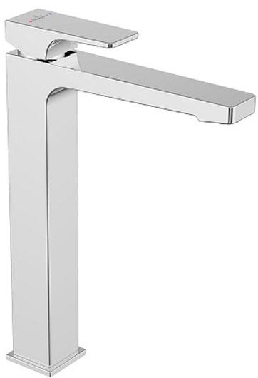 Смеситель для раковины высокий h258 мм, c д/к pop-up, (цв.хром), Architectura Square ZZ