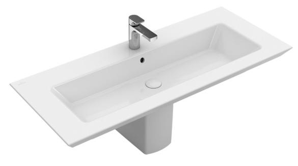 Раковина 1000х500мм, 1 отв. д/смес., с переливом, (цв.01 White), Legato ZZ