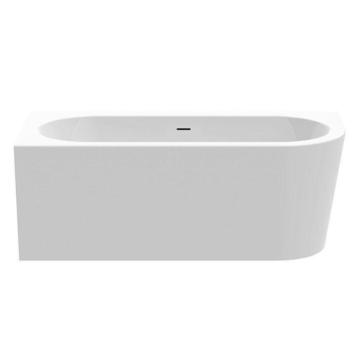 Ванна пристенная 165x75хh58см, с щелевым переливом, без слива-перелива, акрил цв.белый глянцевый, (продавать со сливом 0100-091-06), Wall Corner ZZ