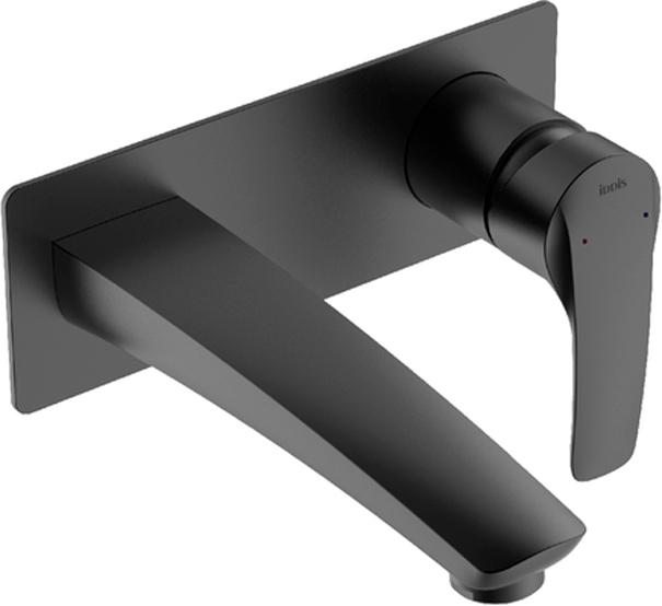 Смеситель для раковины IDDIS Ray RAYBL00i65 С ВНУТРЕННЕЙ ЧАСТЬЮ в комлекте, черный матовый, ZZ
