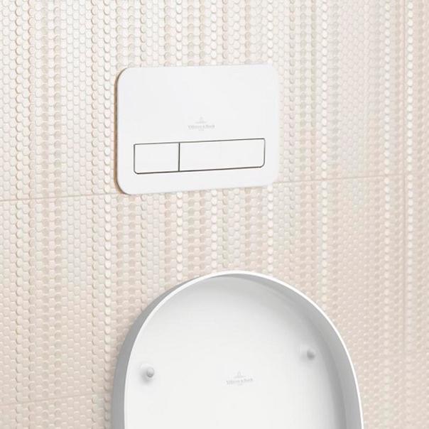 Клавиша двойного смыва (высококачественный композитный материал (пластик) цв. белый), ViConnect E200 ZZ