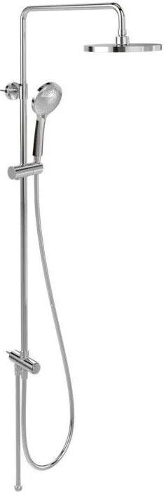 Душевая стойка ( верхний душ, ручная лейка, без смесителя), цв.хром,  ZZ
