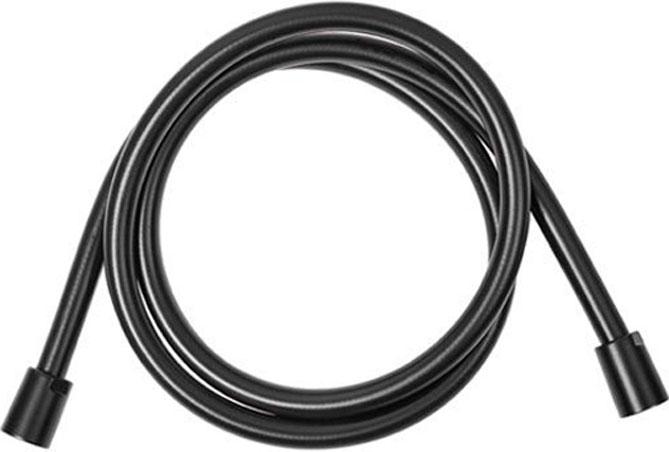 Шланг для душа, пластиковый с гладкой поверхностью, с защитой от перекручивания, 1600мм, 1/2 x 1/2, (цв.черный матовый), V&B ZZ