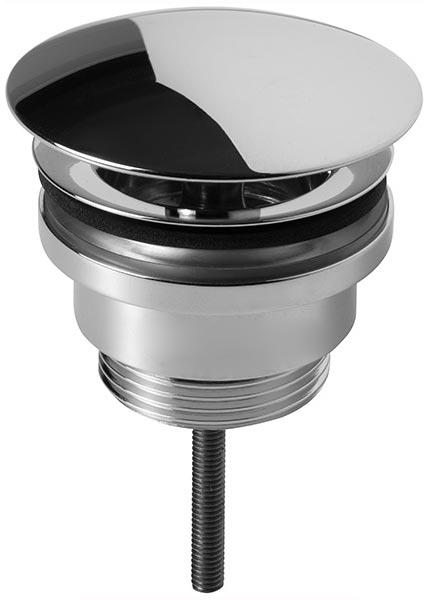 Донный клапан (незапираемый) для раковины, с металлической крышкой, (цв. хром), V&B ZZ
