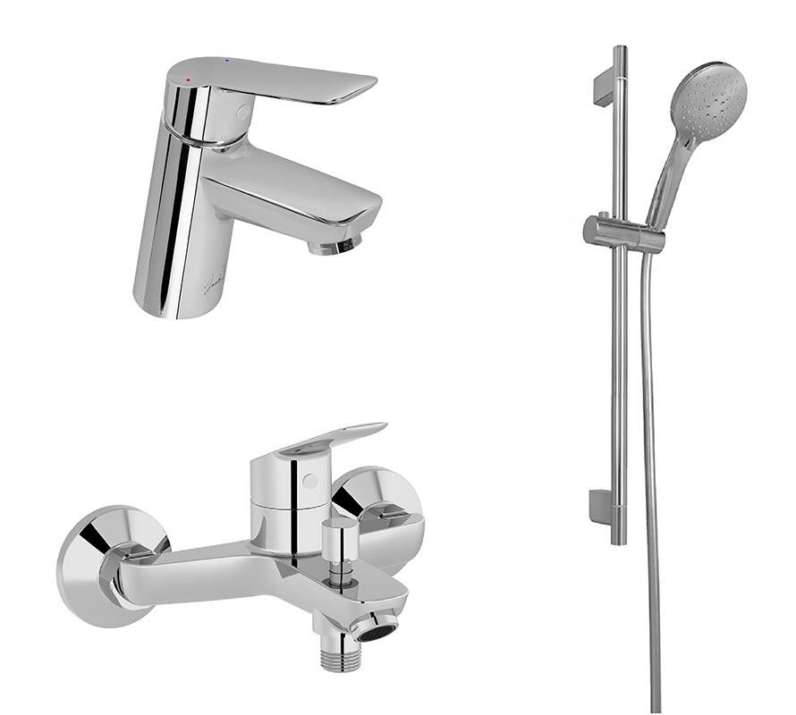 Комплект смесителей для ванны Lucien, хром (E20849+E20848+E32907-CP) ZZ