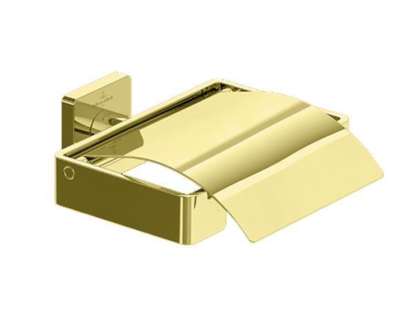 Держатель для туалетной бумаги с крышкой, (цв.English Gold), Elements – Striking ZZ