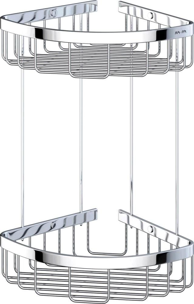 Полка для душа Sense L двухъярусная (нержав.сталь), хром ZZ