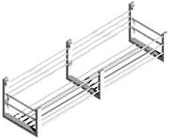 Полочка (решетка) для душа 45х12хh11см, (цв. хром) Easy Living ZZ