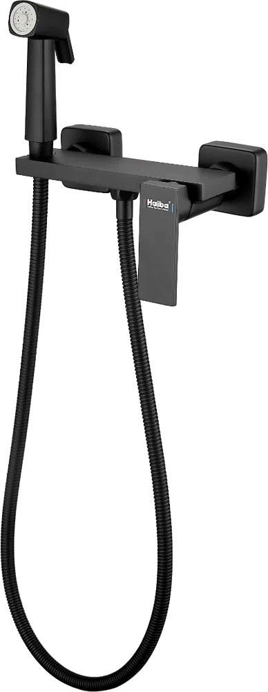 Гигиенический душ с смесителем Haiba, цв. черный матовый ZZ