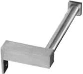 Держатель для туалетной бумаги "Правый", крепл.слева (нерж.), Metric Inox ZZ